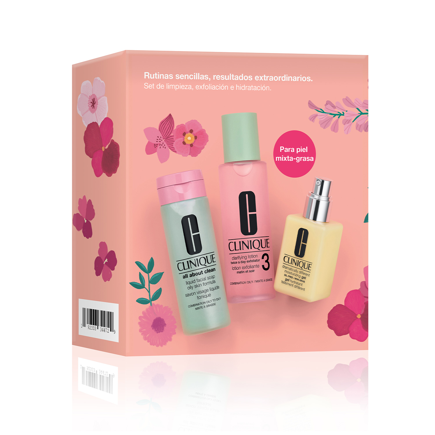 RUTINAS SENCILLAS, RESULTADOS EXTRAORDINARIOS (SET PARA CUIDADO PARA PIEL MIXTA A GRASA)